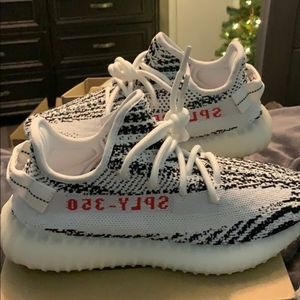 yeezys zebra